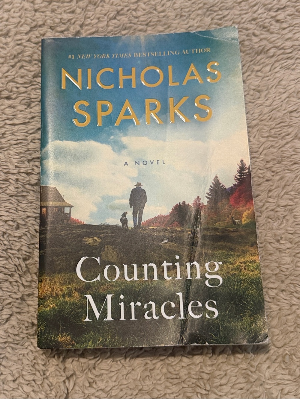 Nicholas Sparks "Counting Miracles" Paperback - Blue/Green Cover